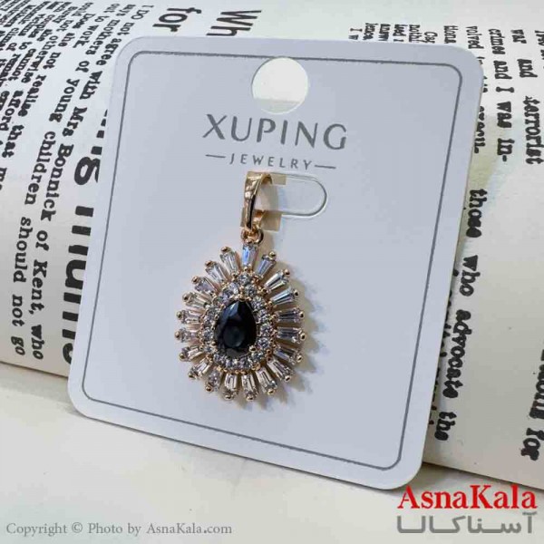 آویز ژوپینگ مینیمال دخترانه مدل نگینی درخشان کد GNB161669W