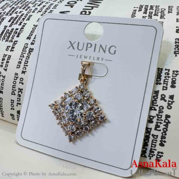 آویز ژوپینگ مینیمال دخترانه مدل مثلث نگینی کد GNB161671W