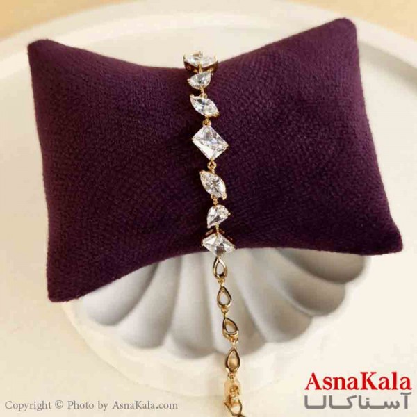 دستبند زنانه ژوپینگ پینترستی مدل جواهری کد DSB181104W