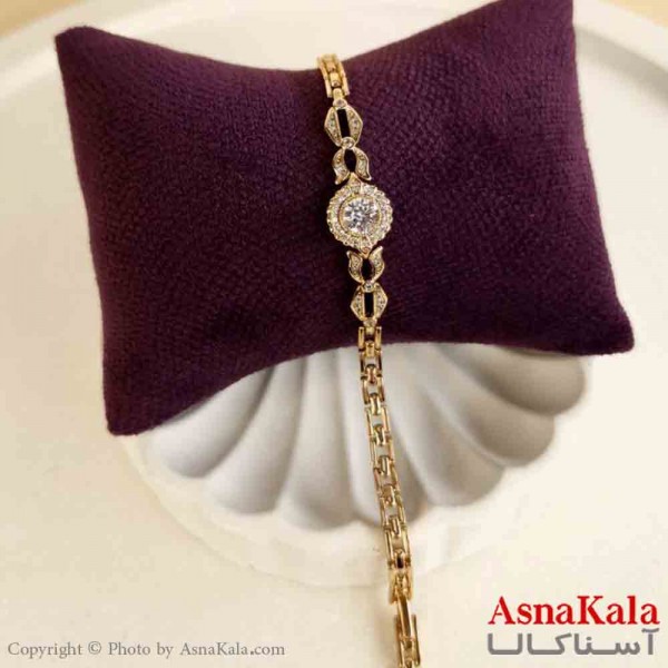 دستبند زنانه ژوپینگ پینترستی مدل نگینی کد DSB181105W