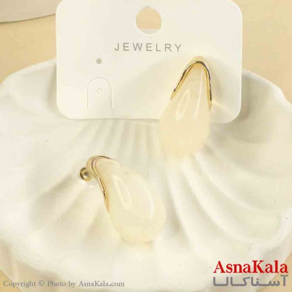 گوشواره استیل مینیمال دخترانه مدل اشک کد GSH151553W