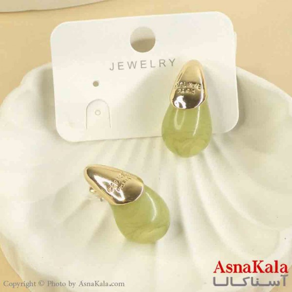 گوشواره استیل مینیمال دخترانه مدل اشک کد GSH151555W