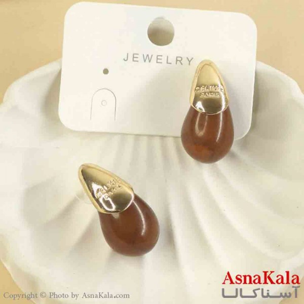 گوشواره استیل مینیمال دخترانه مدل اشک کد GSH151556W