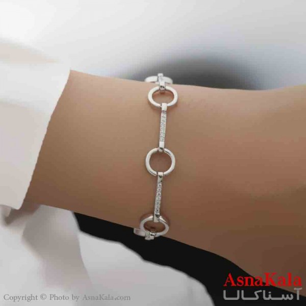 دستبند دخترانه پینترستی استیل مدل گرد کد DSB181116W
