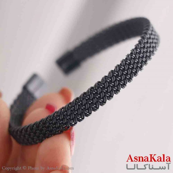 بنگل اسپرت استیل 316 مدل حصاری مشکی کد DSB181137W