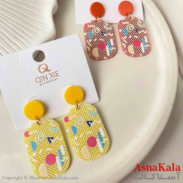 گوشواره تابستانی استیل مینیمال دخترانه مدل بیضی کد GSH151569W