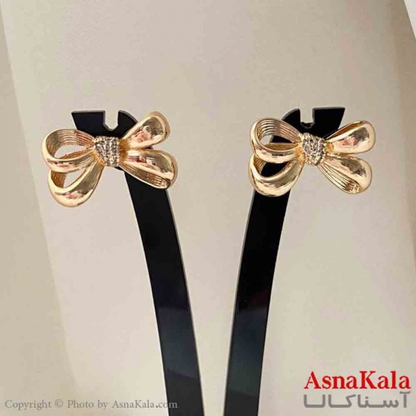 گوشواره  استیل مینیمال زنانه مدل پاپیون  ترندکد GSH151578W