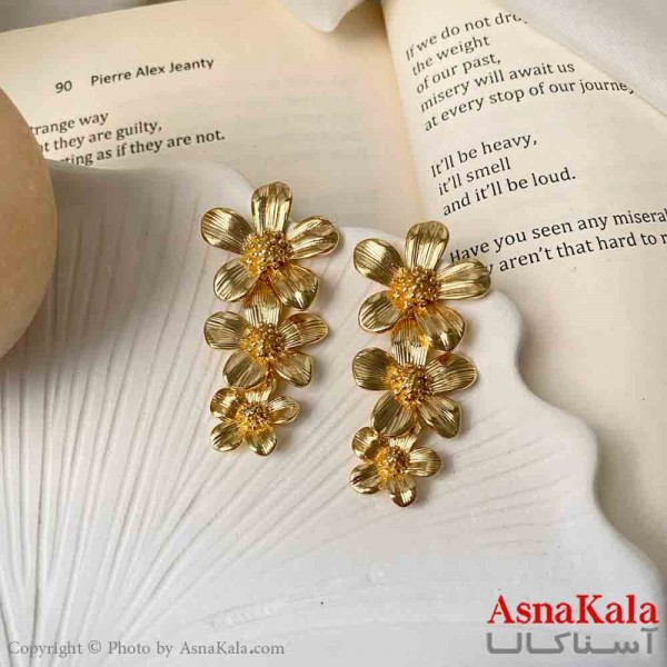 گوشواره استیل مینیمال زنانه مدل گل میخ نقره با آبکاری درجه یک کد GSH151616W