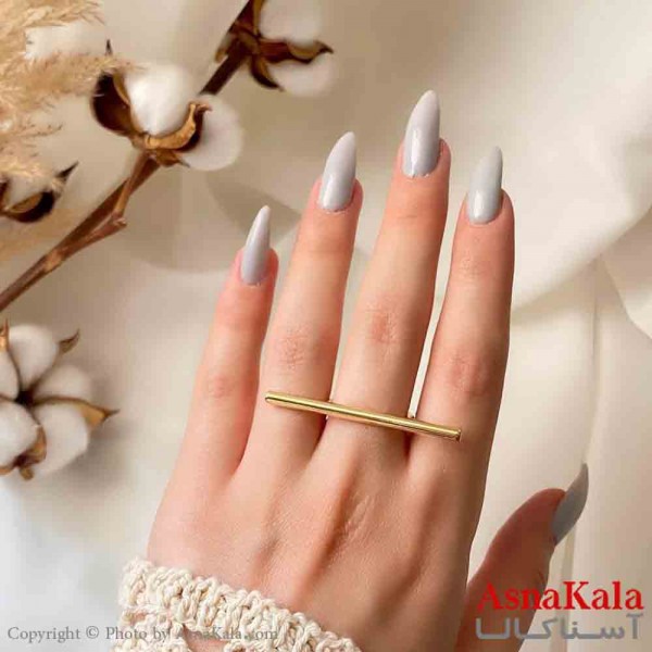 انگشتر زنانه استیل مینیمال مدل خطی کد ANG19820W