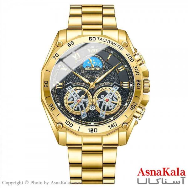 ساعت مردانه بین باند2025 مقاوم دربرابر آب شب نما موتور کوارتز کد WTCH11351W