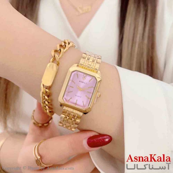 ساعت زنانه ایکس میل شیشه الماسی مقاوم در برابر آب موتور کوارتز کد WTCH11354W