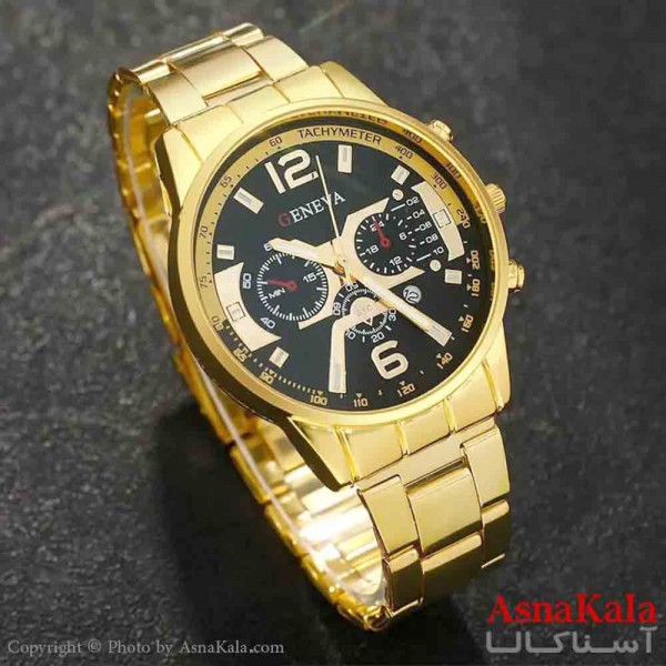 ساعت مردانه جنوا دارای روزشمار طرح سه موتور موتورکوارتز کد WTCH11355W