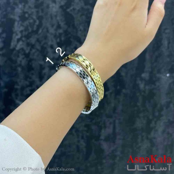 بنگل دخترانه پینترستی استیل پوست ماری آینه ای مدرن کد DSB181176W