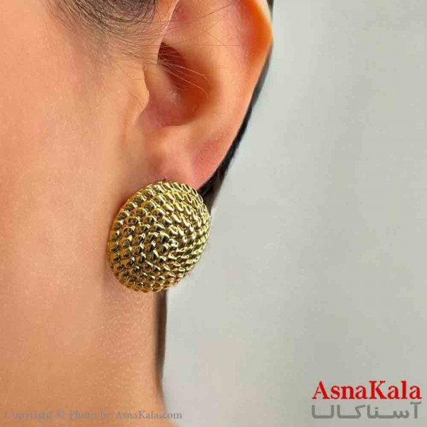 گوشواره دخترانه مینیمال طرح گوی خاردار فشن رنگ طلایی کد GSH151780W