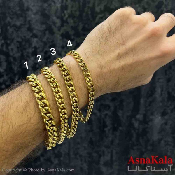 دستبند استیل مردانه مدل کارتیر کد DSB181183W