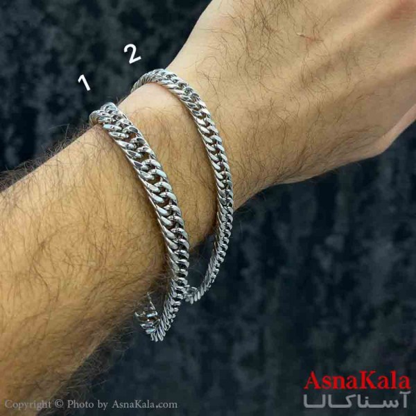 دستبند استیل مردانه مدل کارتیر کد DSB181185W