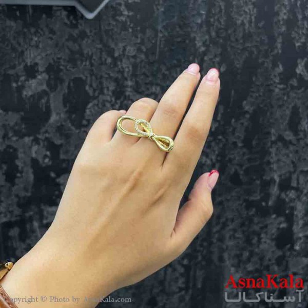 انگشتر زنانه استیل مینیمال مدل پاپیون کد ANG19853W