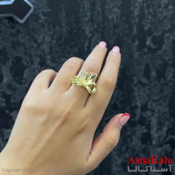 انگشتر زنانه پاپیون فری سایز کد ANG19854W