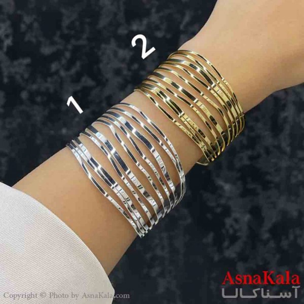 بنگل دخترانه پینترستی استیل  چندلاین آینه ای ریز کد DSB181268W