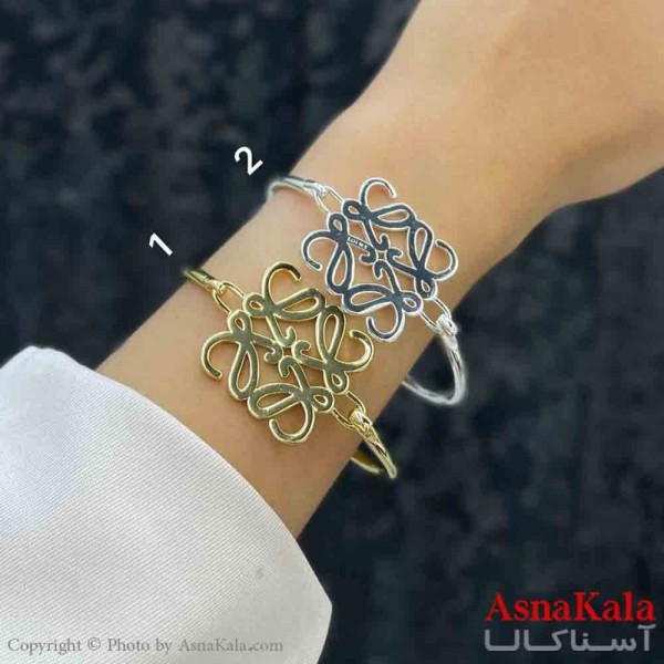 بنگل دخترانه پینترستی استیل  طرح مربع مدرن کد DSB181313W