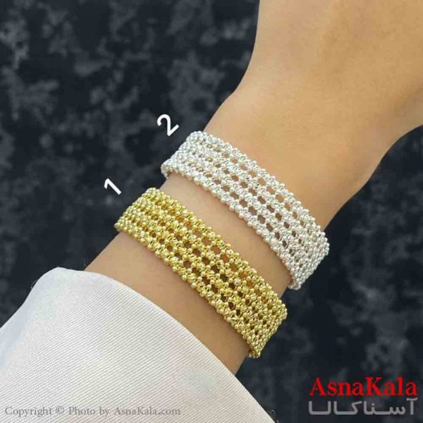 بنگل دخترانه پینترستی استیل  طرح حصیری پهن مدرن کد DSB181315W