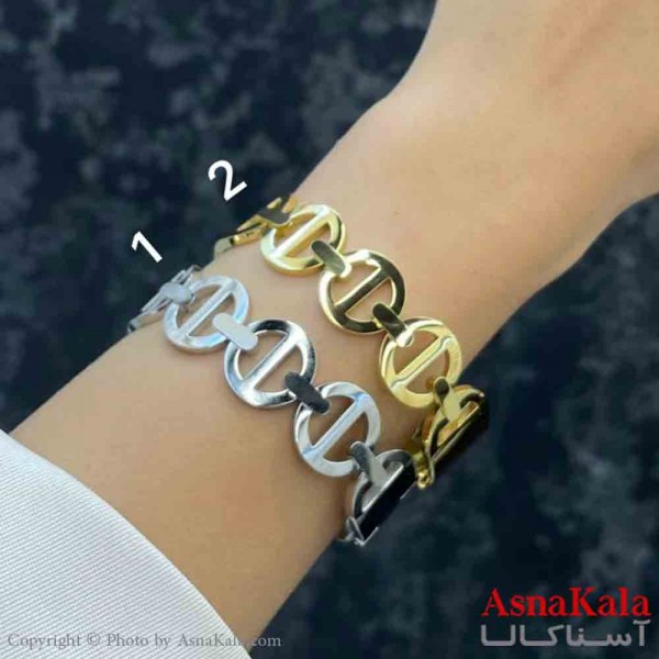 بنگل دخترانه پینترستی استیل  طرح مینمال چنددایره کد DSB181332W