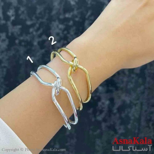 بنگل دخترانه پینترستی استیل  طرح مینمال دوکارتیر و گره کد DSB181342W