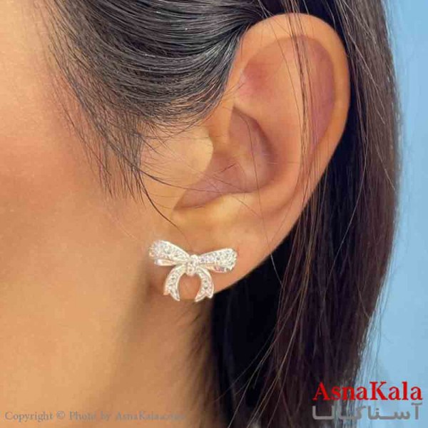 گوشواره دخترانه مینیمال طرح پاپیون ریز رنگ طلایی کد GSH151881 W