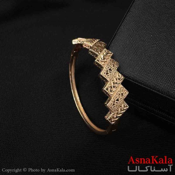 دستبند النگویی زنانه ژوپینگ پینترستی مدل طرحدار مستطیلی کد DSB181368W