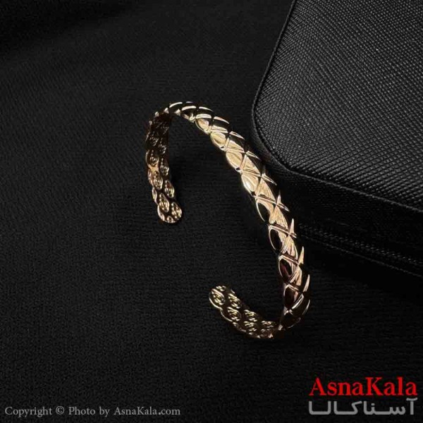 دستبند النگویی زنانه ژوپینگ پینترستی مدل طرحدار پوست ماری کد DSB181373W