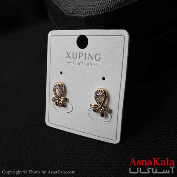 گوشواره زنانه  ژوپینگ قطره و سه برگ کد GSH151883W