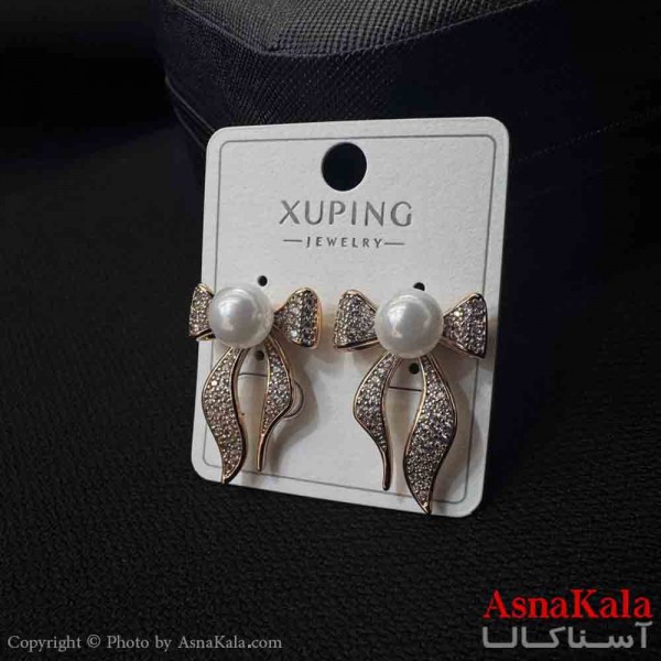 گوشواره زنانه  ژوپینگ طرح پاپیون مرواریدی کد GSH151904W