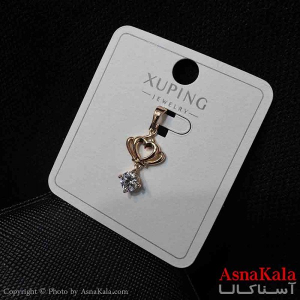 آویز ژوپینگ مینیمال دخترانه مدل تاج و نگین کد GNB161705W