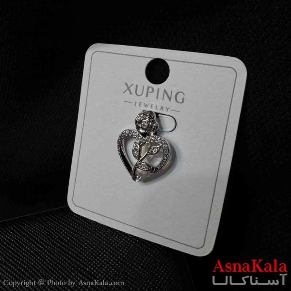 آویز ژوپینگ مینیمال دخترانه مدل قلب و گل کد GNB161714W