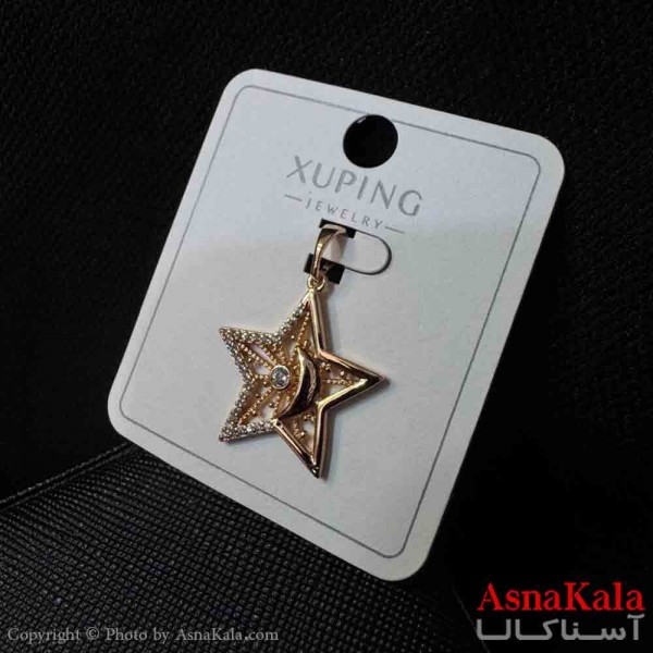 آویز ژوپینگ مینیمال دخترانه مدل ستاره و ماه کد GNB161715W