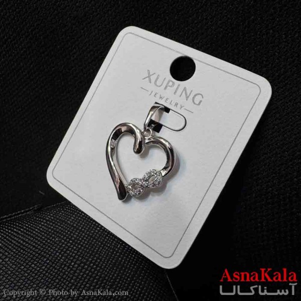 آویز ژوپینگ مینیمال دخترانه مدل قلب و بینهایت کد GNB161720W