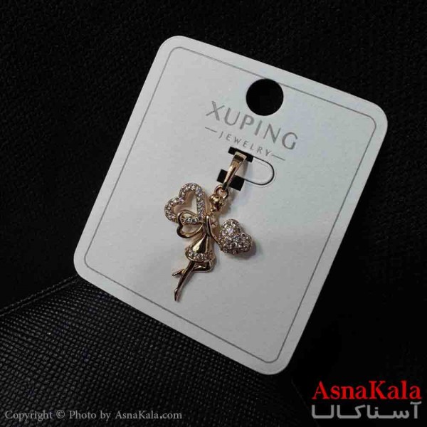 آویز ژوپینگ مینیمال دخترانه مدل فرشته بالدار و قلب نگیندار ترند کد GNB161732W