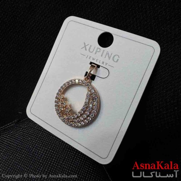 آویز ژوپینگ مینیمال دخترانه مدل ماه و ستاره نگیندار ترند کد GNB161737W