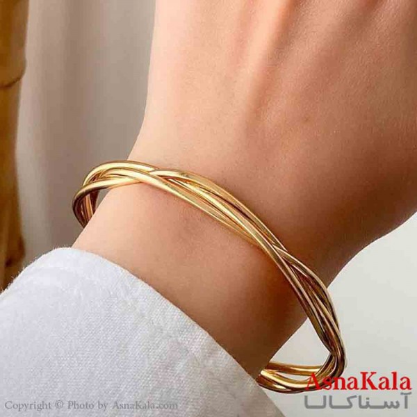 بنگل دخترانه پینترستی استیل درهم ریز آینه ای مدرن کد DSB181374W