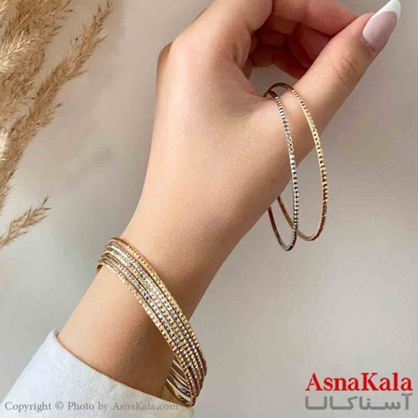 النگو طلاروس 3میل زنانه خارجی  برند NG طلایی طرح  پیکسری با کارت گارانتی کد DSB181420w