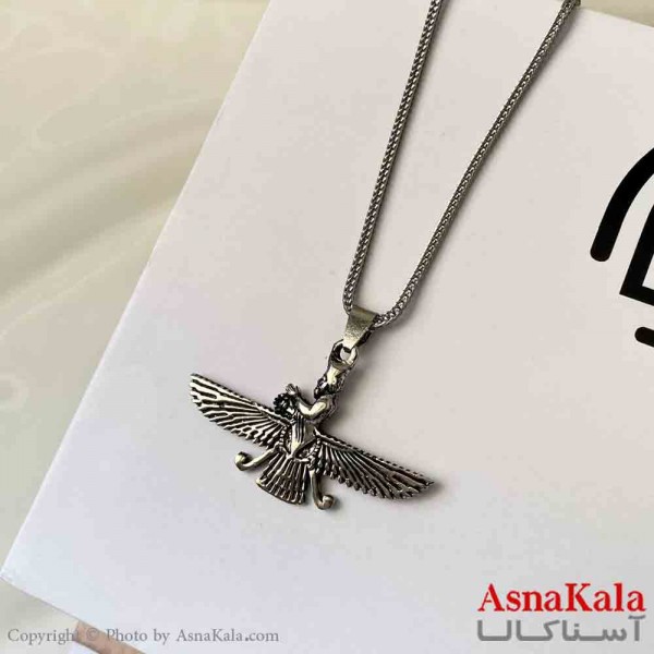 گردنبند اسپورت مدل فروهر ترند ورشو رنگ نقره ای کد GNB161872W