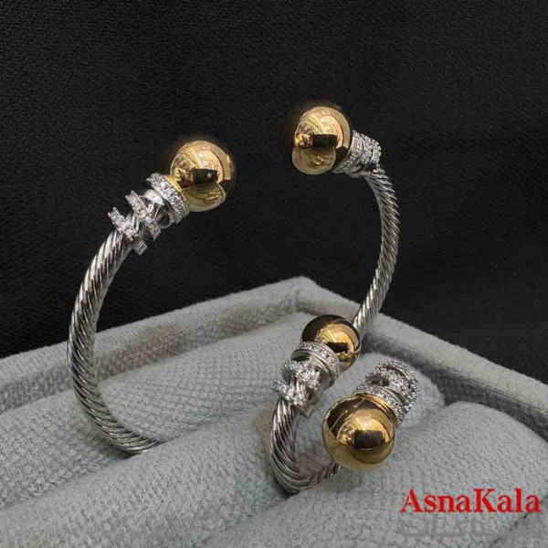 ست زنانه YSX  شامل  بنگل و انگشتر فری سایز  کد NIM141009W