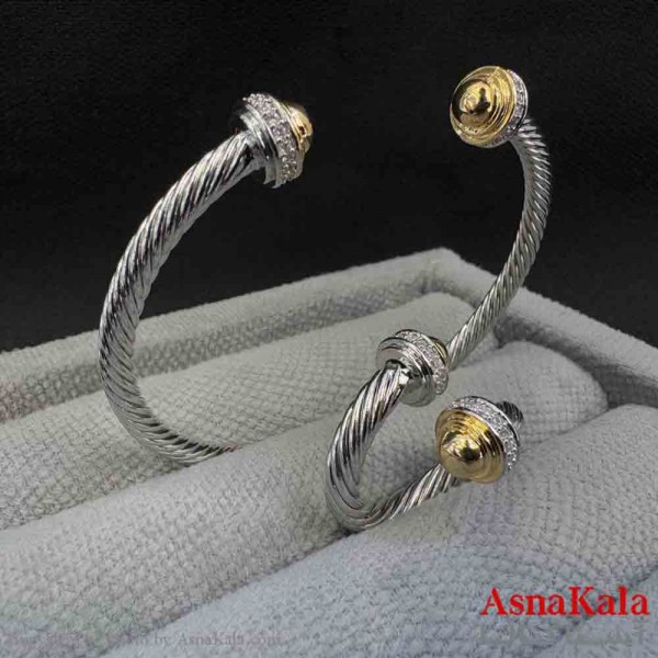 ست زنانه YSX شامل  بنگل و انگشتر فری سایز  کد NIM141017W