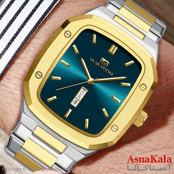 ساعت مردانه VAVAVOOM ضدآب، روشمار، فولاد ضدزنگ، موتور کوارتز  کد WTCH11372W