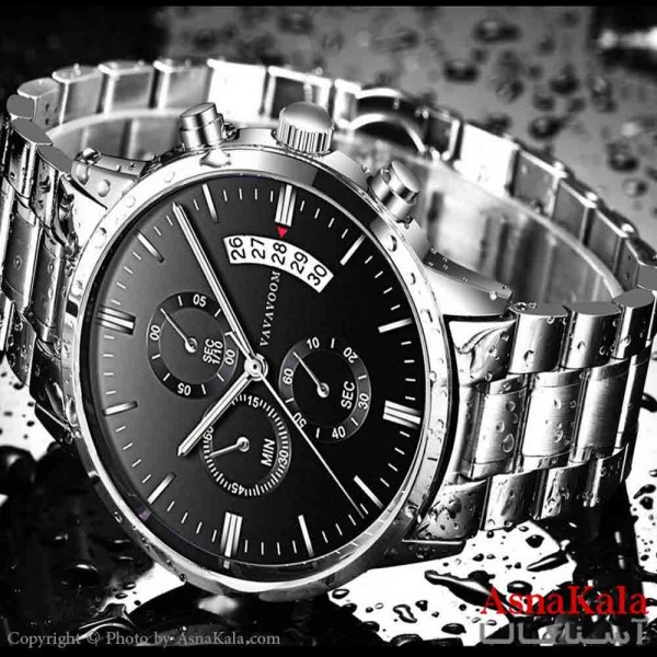 ساعت مردانه VAVAVOOM ضدآب، روزشمار، موتور کوارتز، طرح کرنوگراف  کد WTCH11376W