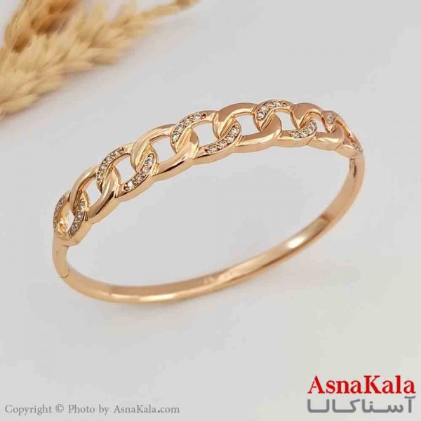 بنگل ژوپینگ کارتیر نگیندار طلایی کد DSB181473W