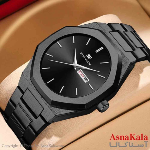 ساعت مردانه VAVAVOOM ضدآب، موتور کوارتز، دارای روز شمار کد WTCH11381W