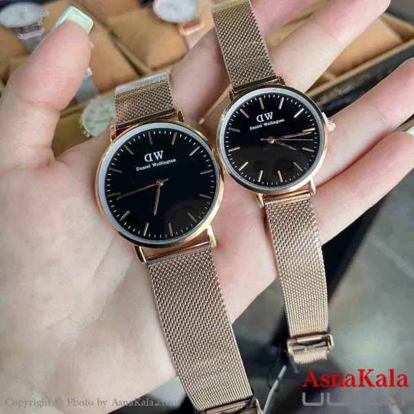 ساعت مچی ست مردانه و زنانه DW دنیل ولینگتون کد WTCH11385W