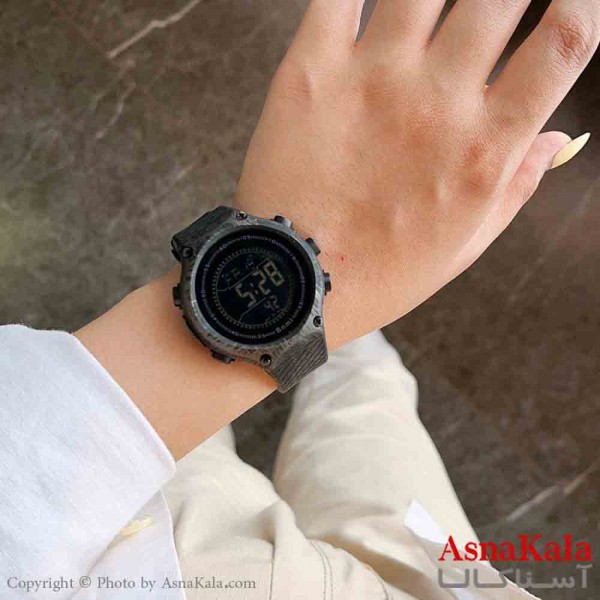 ساعت دیجیتال بنمی بند رابر، ضدآب، چراغ ديددر شب کد WTCH11386W