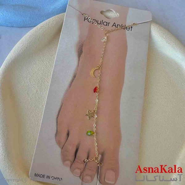 پابند دخترانه استیل پینترستی طلایی کد PNB1722W